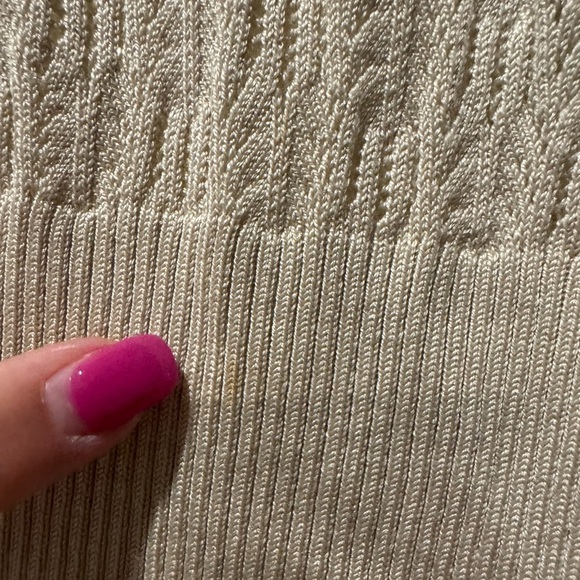 EMANUEL UNGARO Beige Button-Up Silk Cardigan Size M Classic Timeless Elegant - Picture 5 of 13